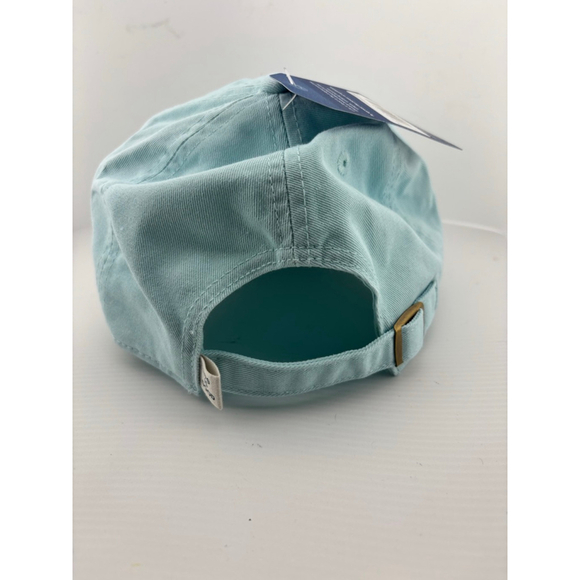 Women's Life is good. Light Blue Flip Flop Embroidered Baseball Hat One Size - Picture 3 of 5